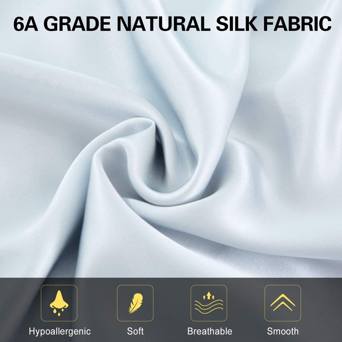 100% Pure Natural Mulberry Silk Pillowcase - essentialslifeshop