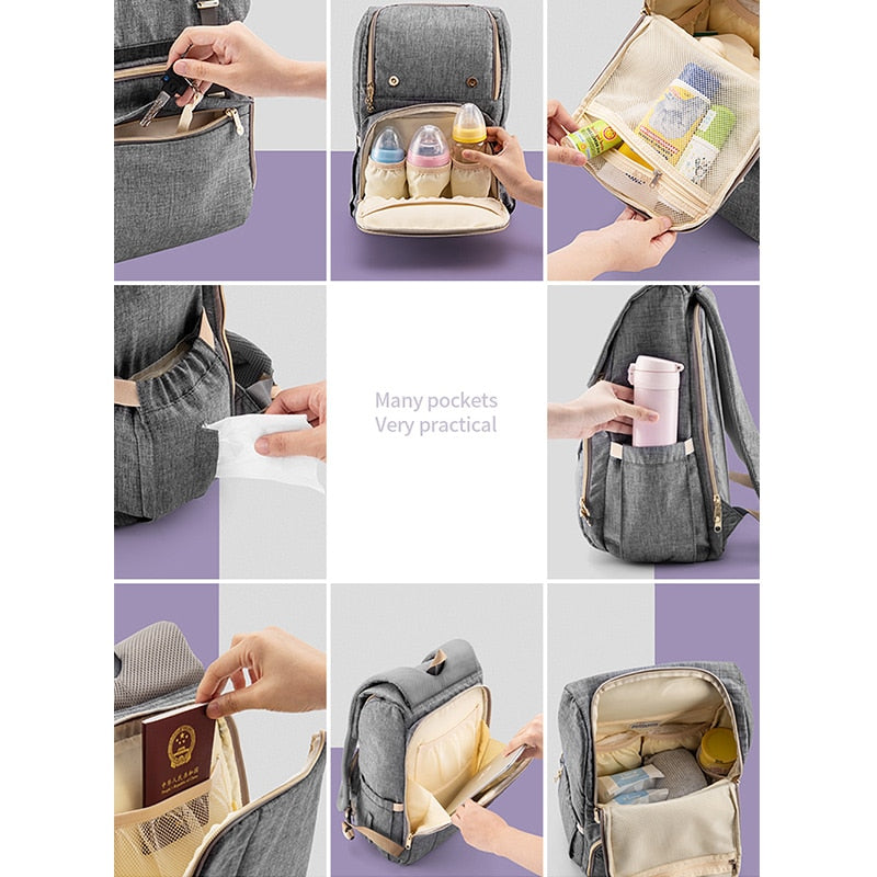 Large Capacity Travel Backpack Nursing Bag - essentialslifeshop