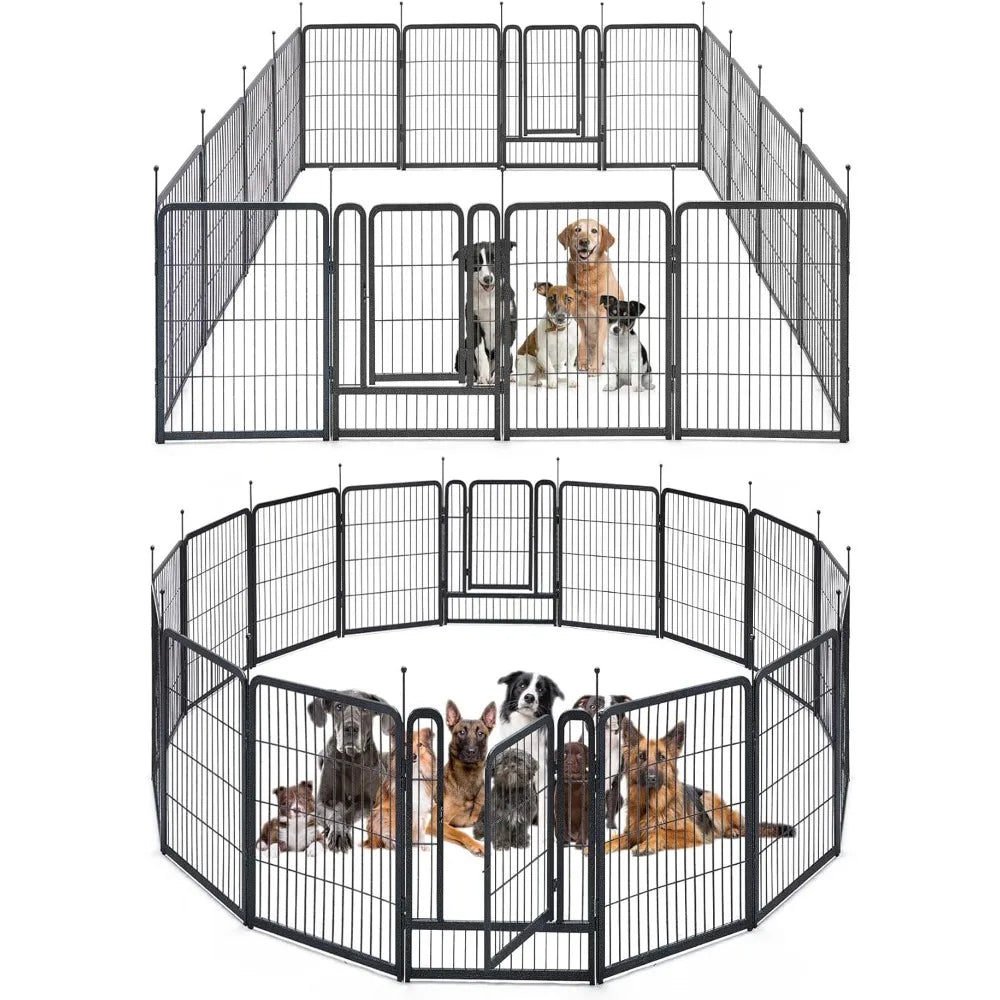 40" Height 16 Panels Outdoor Pet Play Pen