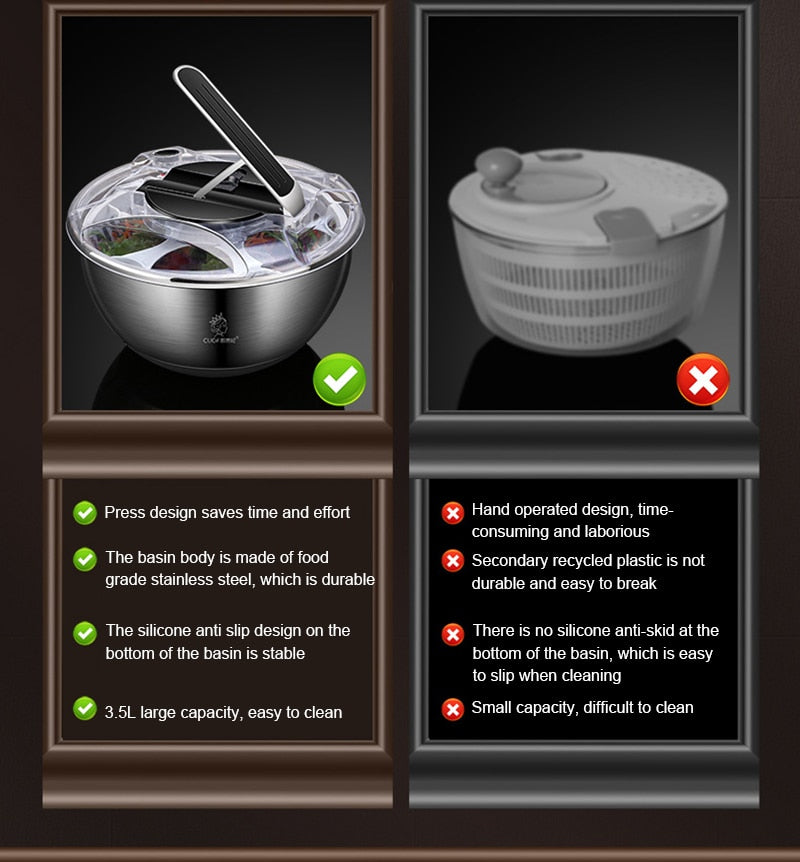 1 pc Salad Spinner - essentialslifeshop