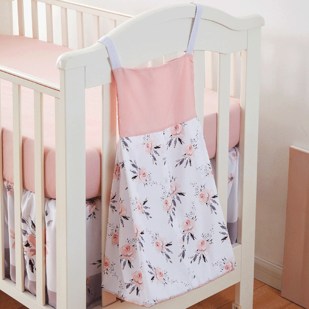 Bedding Set Blanket Skirt Crib Sheets Diaper Stacker - essentialslifeshop