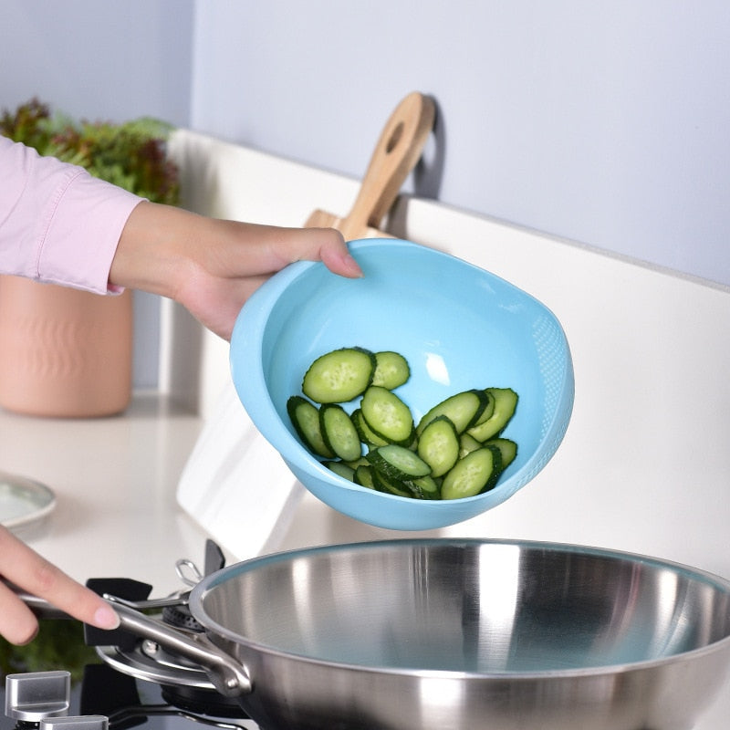 Plastic Colander Drain Basket - essentialslifeshop