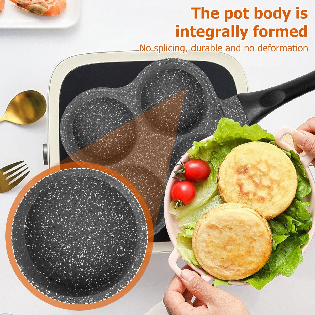 4 Holes Frying Pan - essentialslifeshop