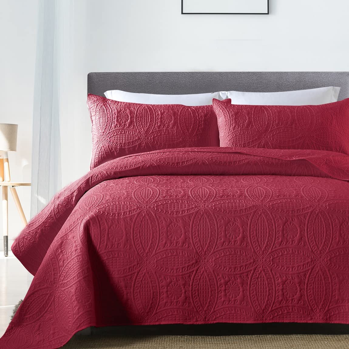 3 Piece Quilted Bedspread w/Sheet set - essentialslifeshop