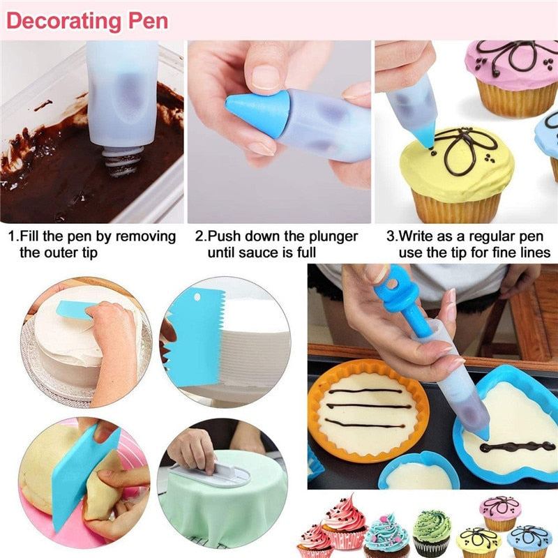 219PCs Cake Decorating Tips Set - essentialslifeshop