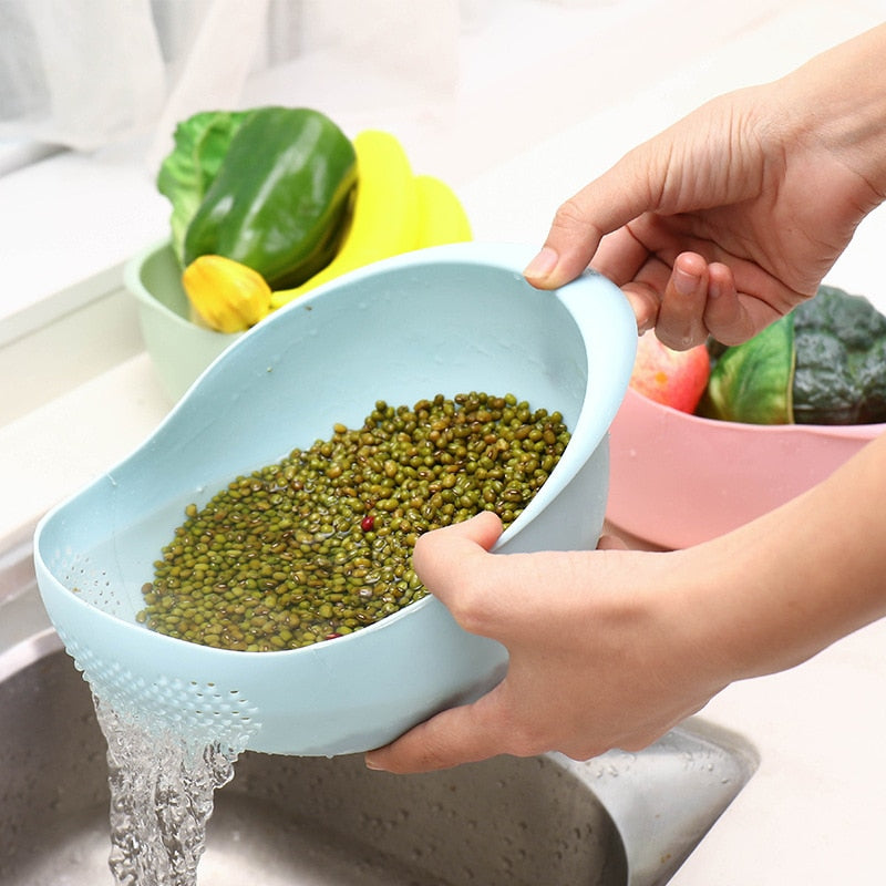 Plastic Colander Drain Basket - essentialslifeshop