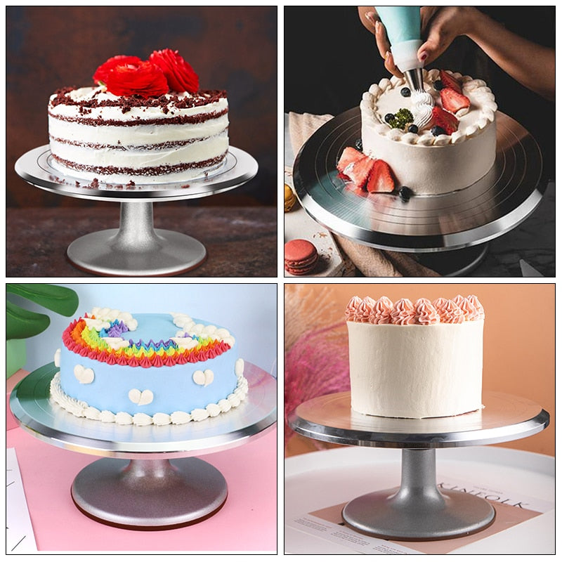 6Pcs Rotating Cake Stand - essentialslifeshop