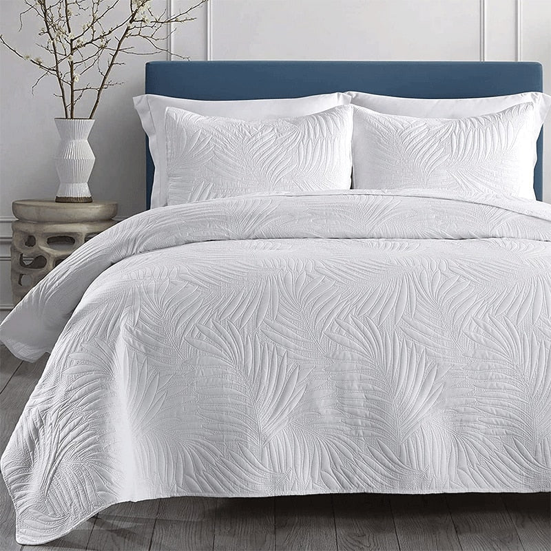 3 Piece Quilted Bedspread w/Sheet set - essentialslifeshop