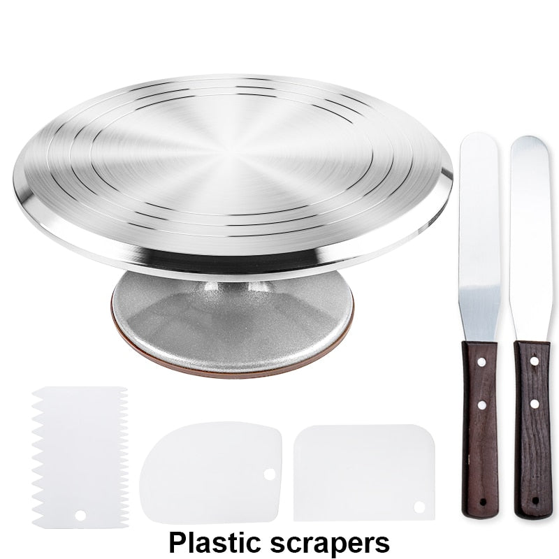 6Pcs Rotating Cake Stand - essentialslifeshop