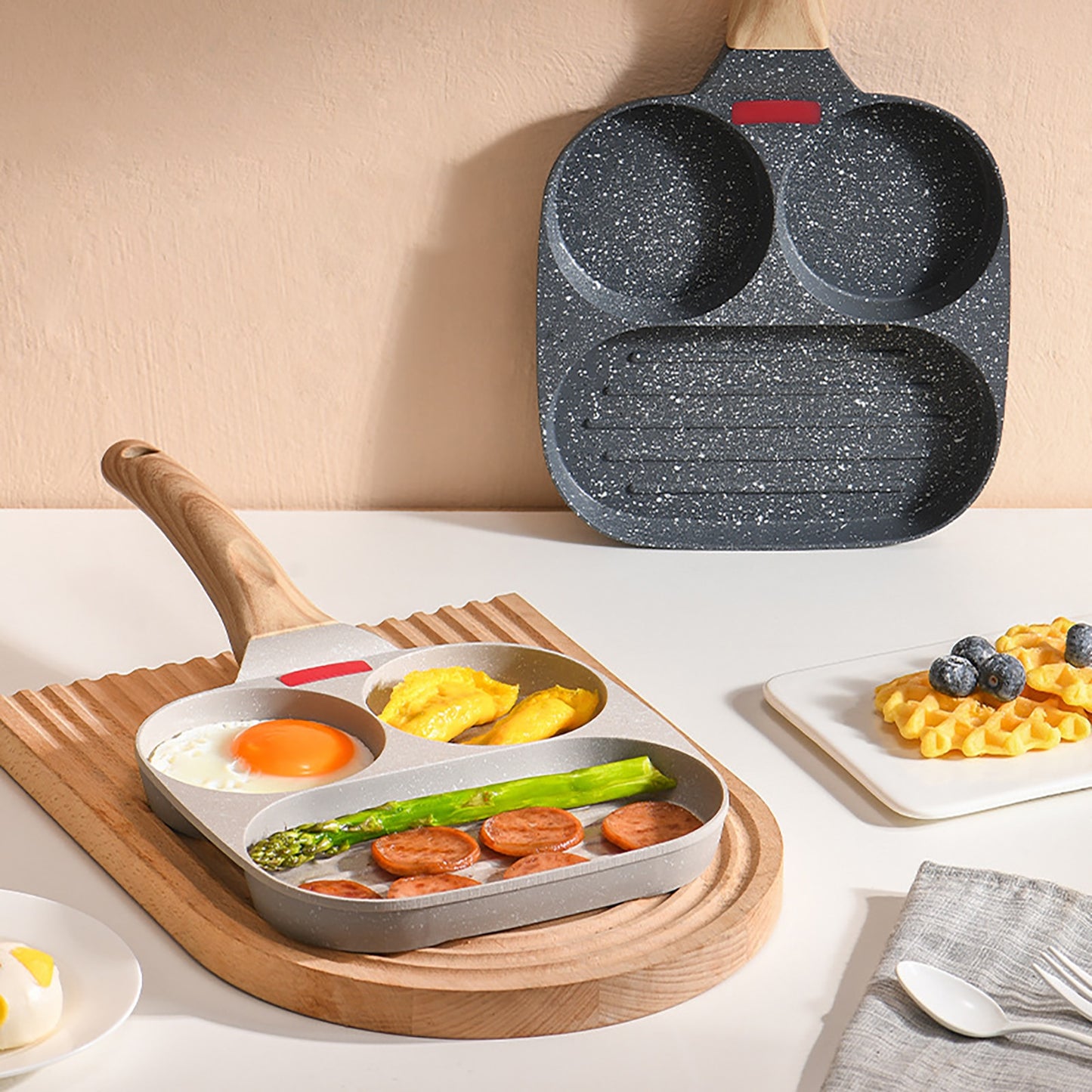 3 In One Frying Pan - essentialslifeshop