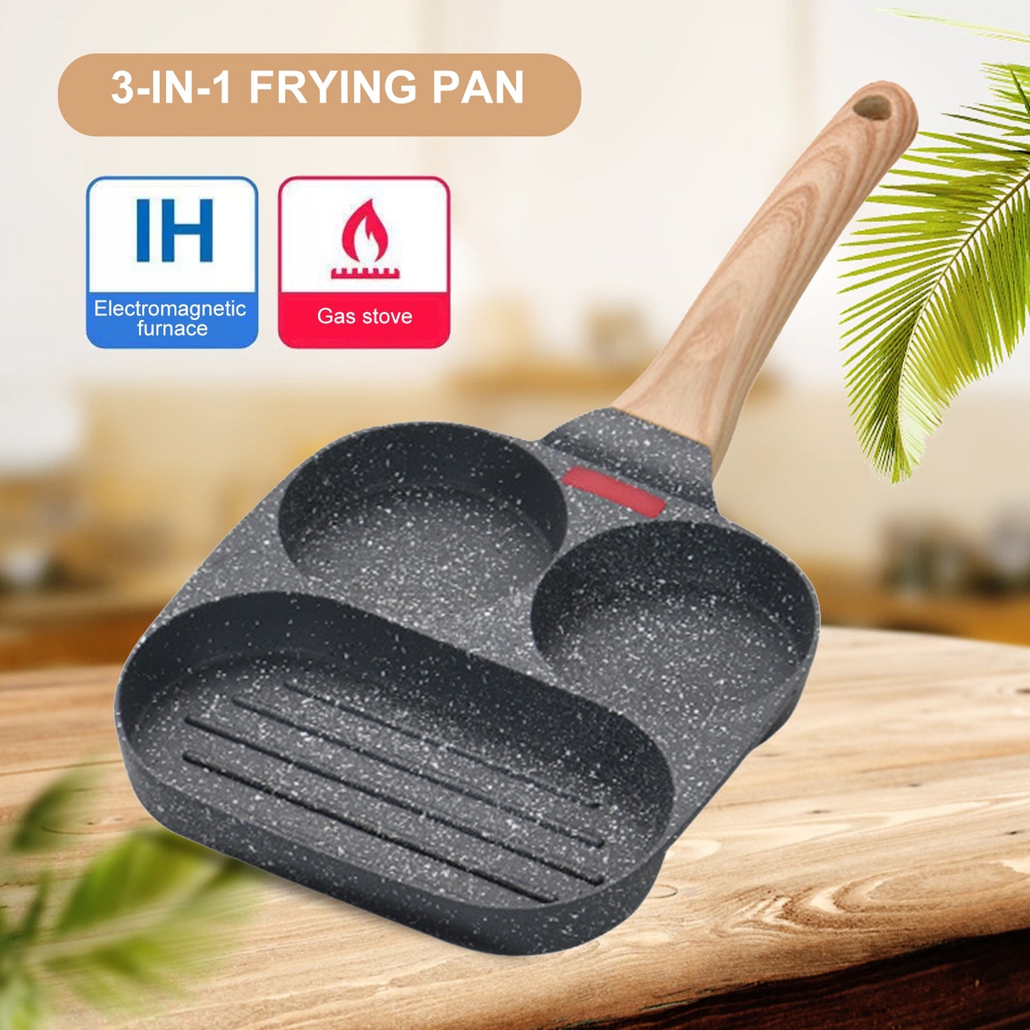 3 In One Frying Pan - essentialslifeshop