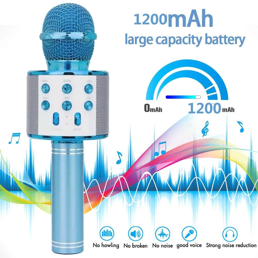 Bluetooth Wireless Microphone Karaoke Speaker - essentialslifeshop