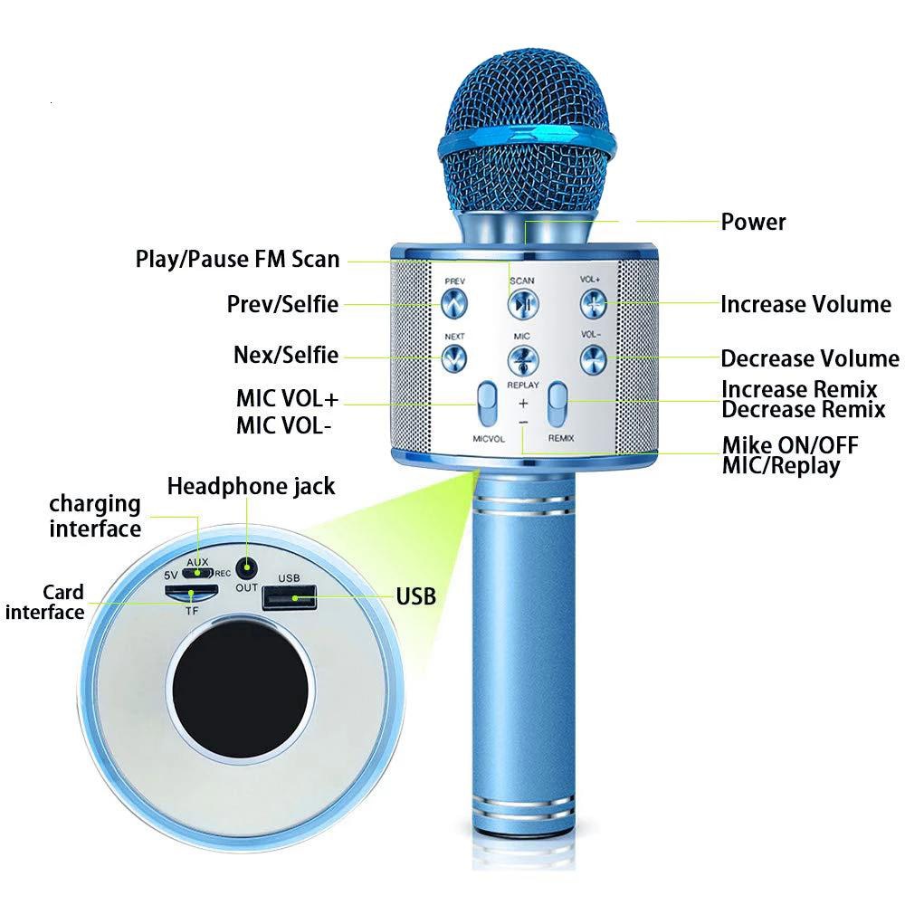 Bluetooth Wireless Microphone Karaoke Speaker - essentialslifeshop