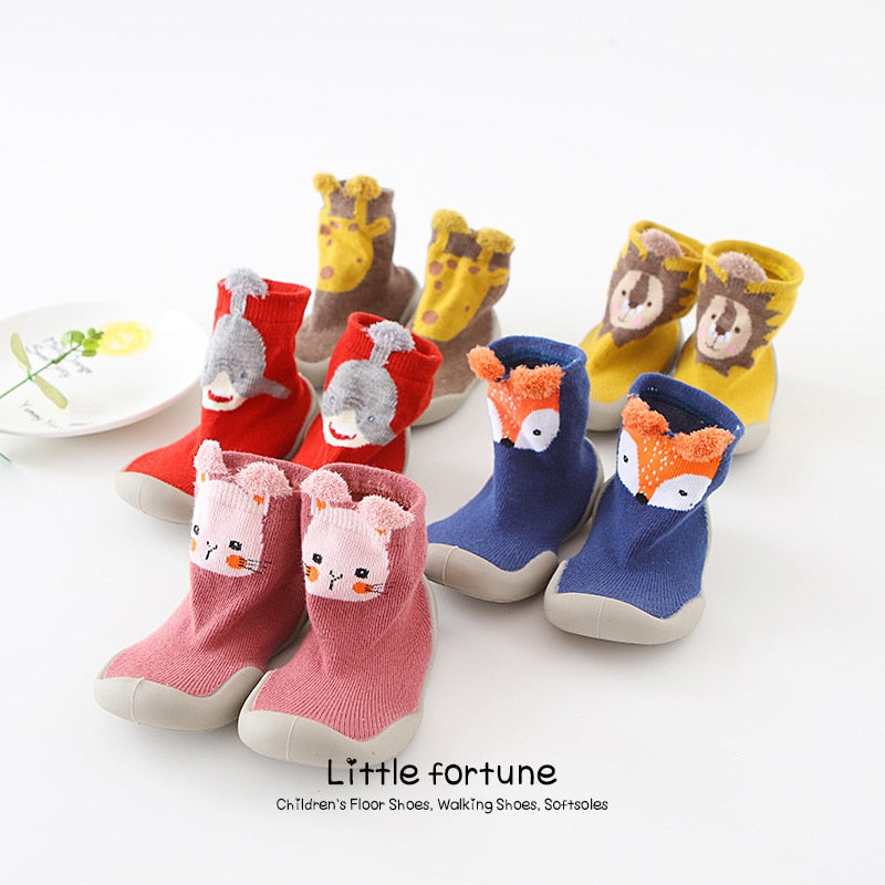 Newborn Baby  Sock Shoes Non-slip Soft Rubber Sole - essentialslifeshop