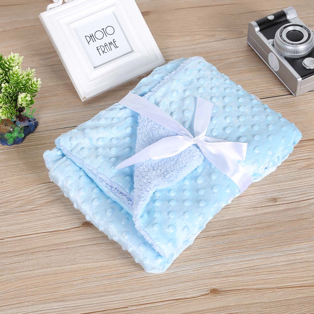 Newborn Baby Blanket Warm Fleece - essentialslifeshop