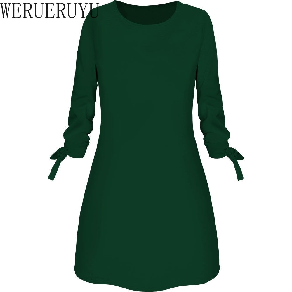 Long Sleeve Casual Mini Dress - essentialslifeshop