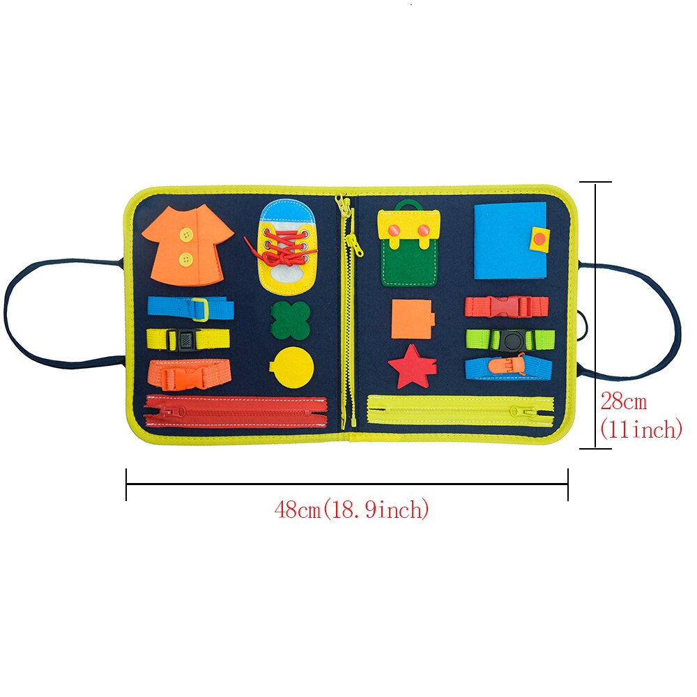Toddlers Montessori Baby Busy Board Felt - essentialslifeshop