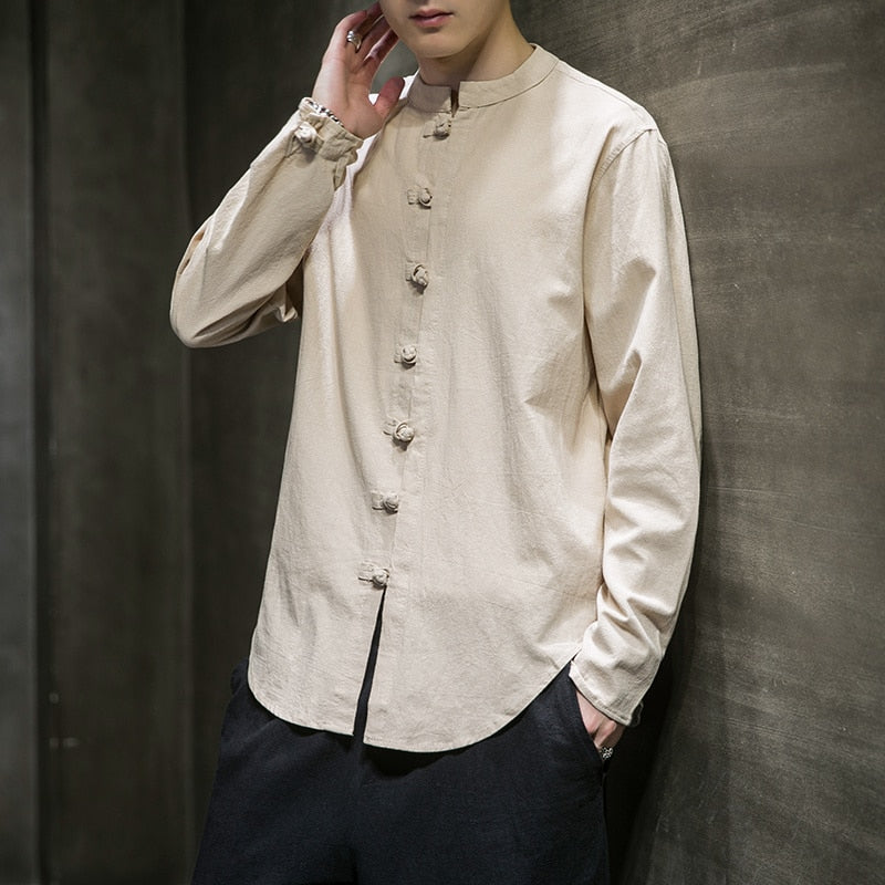 Stand-up Collar Loose M to 5XL Size Shirt - essentialslifeshop