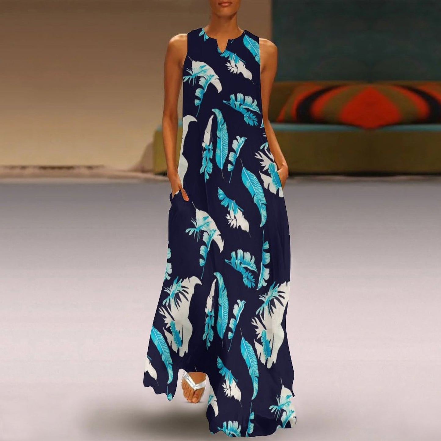 Women Fashion Maxi  Loose Elegant Long Dress - essentialslifeshop