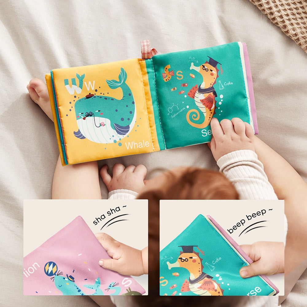 Soft Cloth Books with Rustle Sound - essentialslifeshop