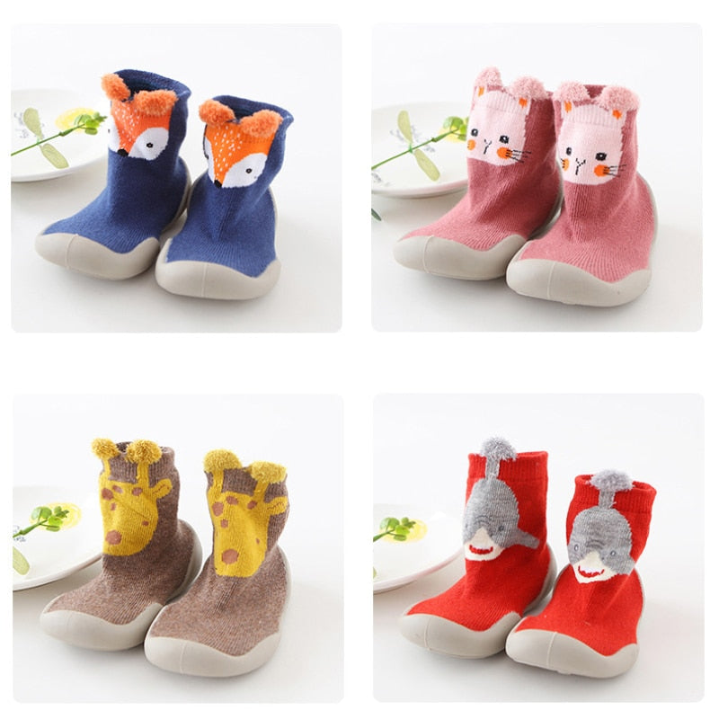 Newborn Baby  Sock Shoes Non-slip Soft Rubber Sole - essentialslifeshop