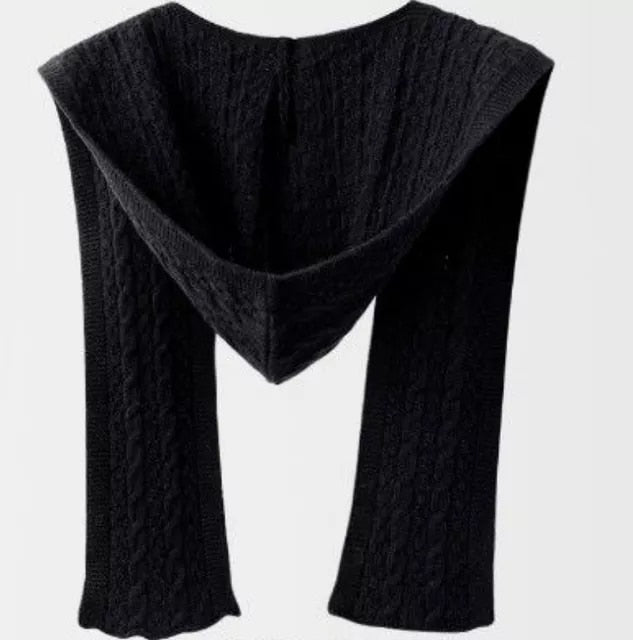 Hooded Knitted Scarf - essentialslifeshop