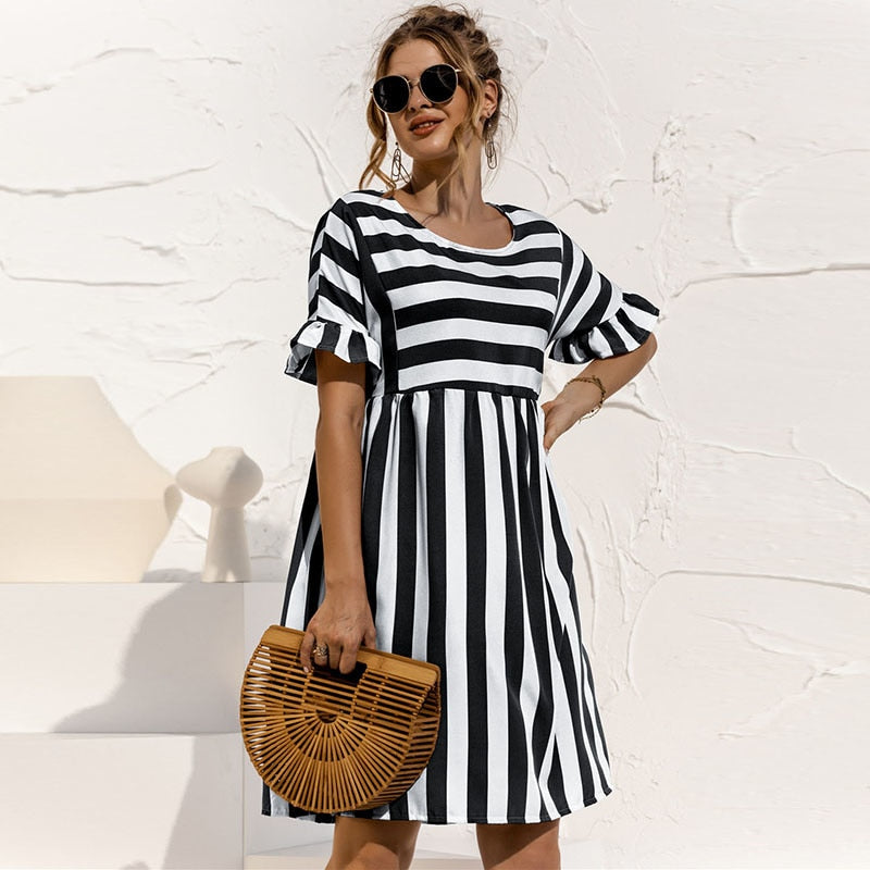 Women Summer Dress Cute Loose - essentialslifeshop