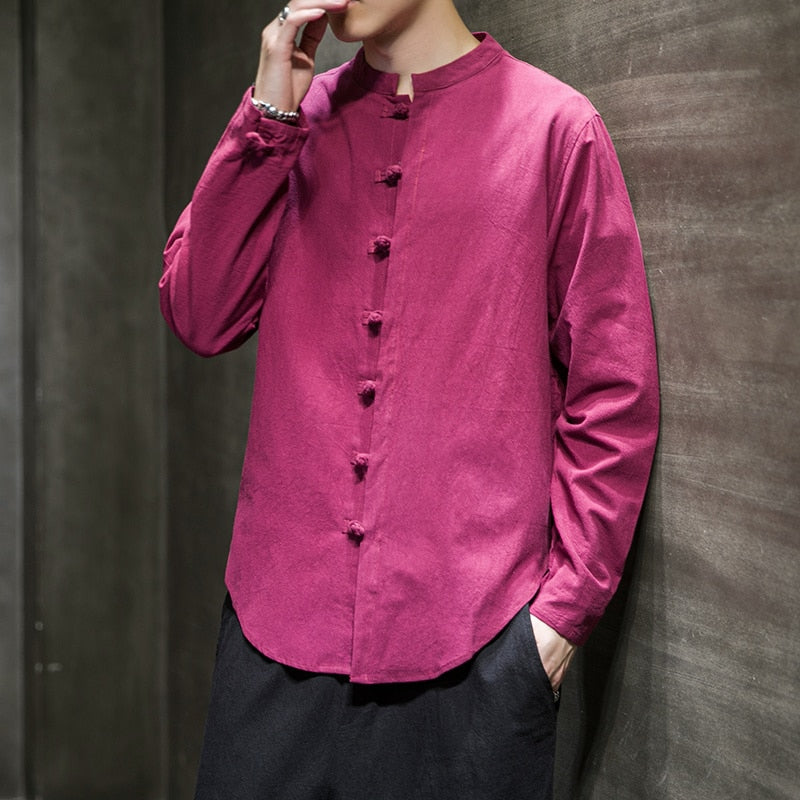 Stand-up Collar Loose M to 5XL Size Shirt - essentialslifeshop