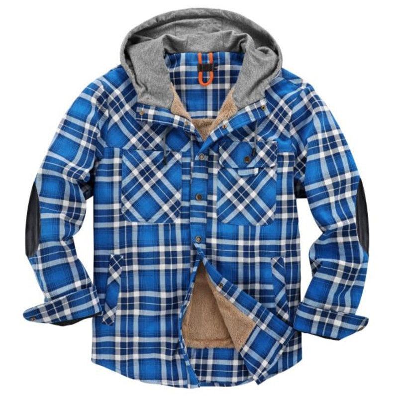 Hooded Flannel Shirt - essentialslifeshop
