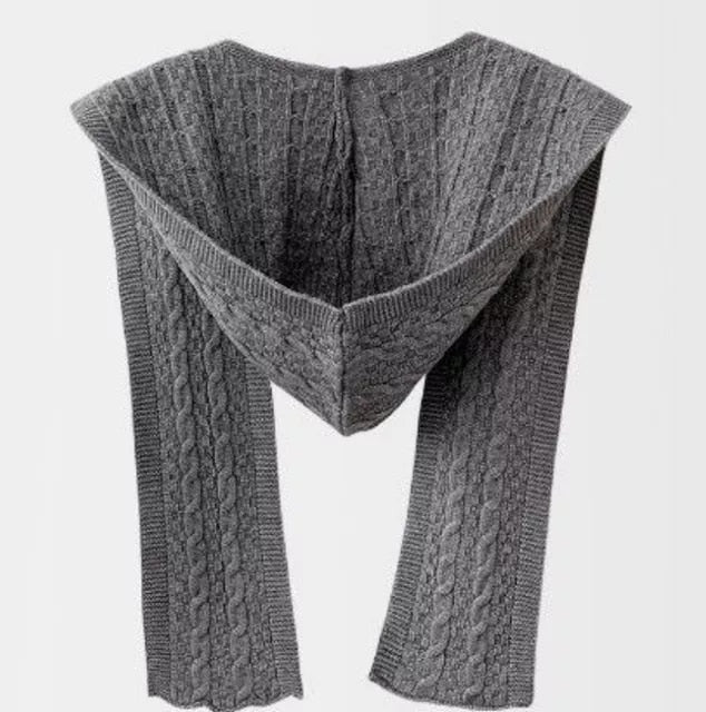 Hooded Knitted Scarf - essentialslifeshop