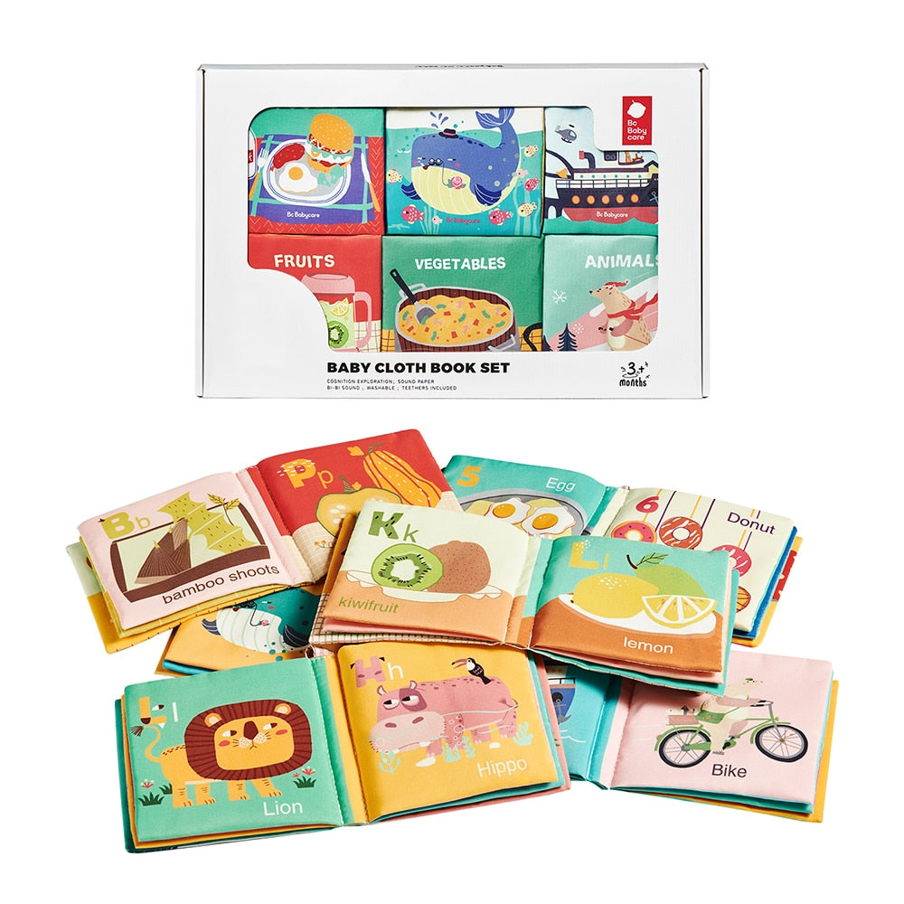 Soft Cloth Books with Rustle Sound - essentialslifeshop