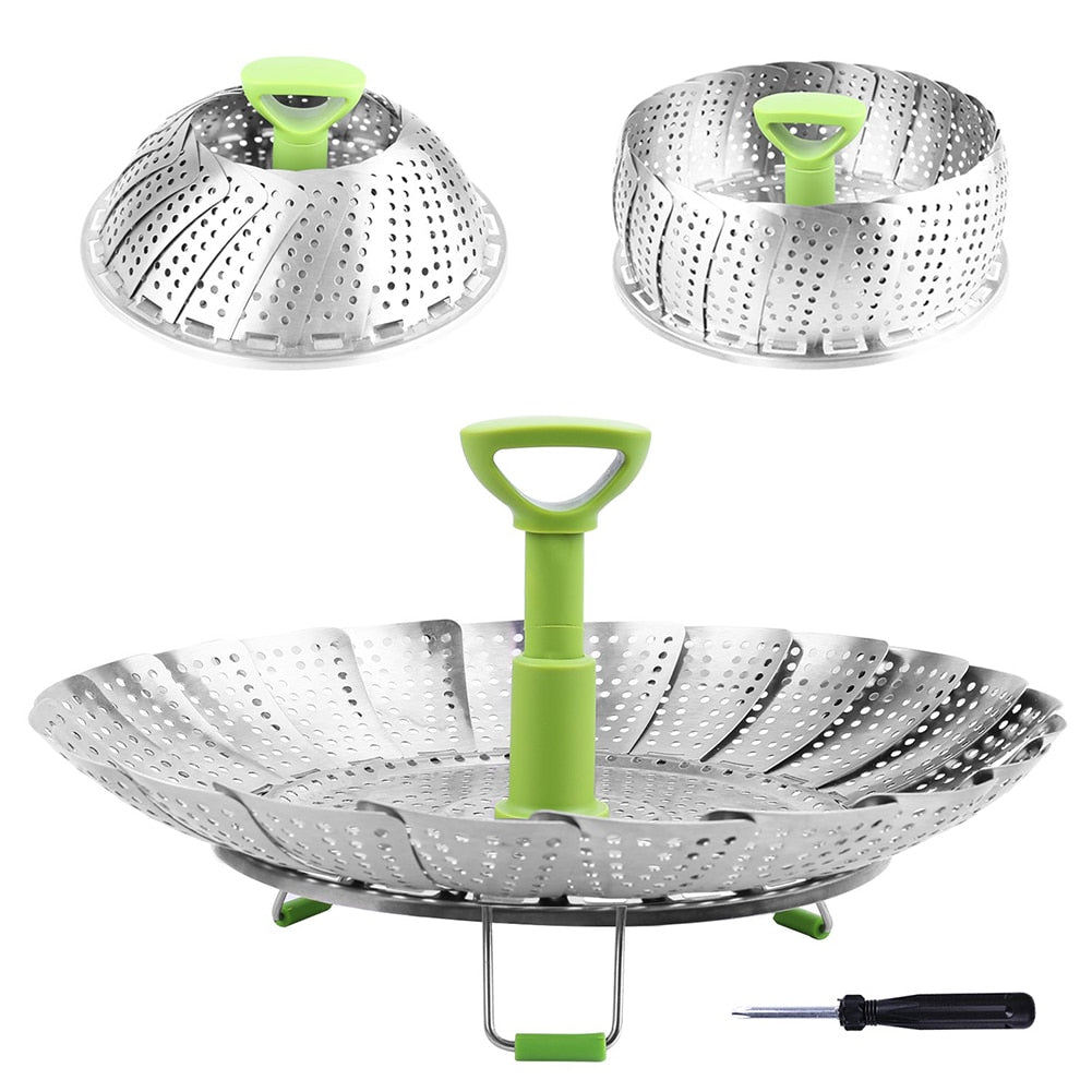 Stainless Steel Steaming Basket - essentialslifeshop