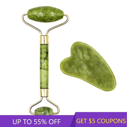 Natural Crystal Jade Stone Facial Body Scraping - essentialslifeshop