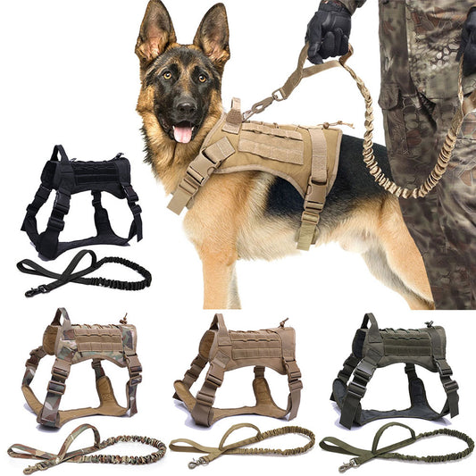 Tactical Dog Harnesses Pet Training Vest - essentialslifeshop